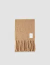 Joseph Boucle Knit Scarf In Camel
