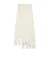 Joseph Bouclé Knit Scarf In Ivory