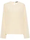 Joseph Braidwood Blouse With Keyhole Detail In Neutral