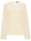 Joseph Braidwood Blouse With Keyhole Detail In Neutral