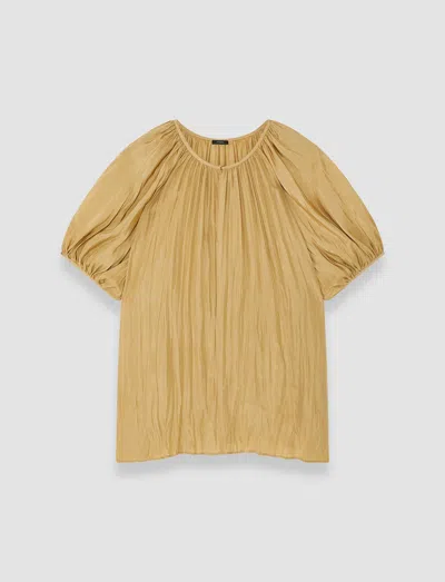 Joseph Briela Habotai Silk Blouse In Beige