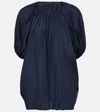 Joseph Habotai Silk Briela Blouse In Blue