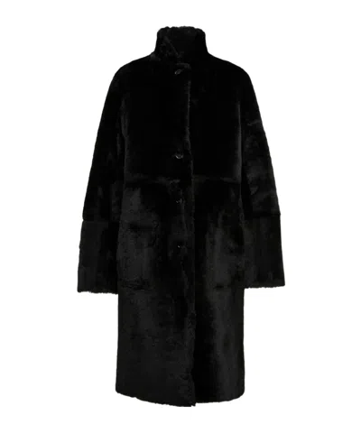 Joseph Britanny Reversible Coat In Black