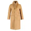 Joseph Brittany Reversible Coat In Brown Leather And Fur In Gold