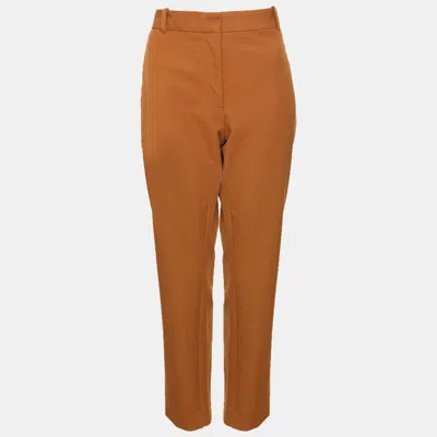 Pre-owned Joseph Brown Gabardine New Eliston Stretch Trousers M