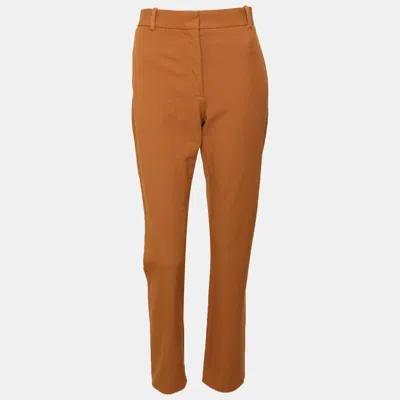 Pre-owned Joseph Brown Gabardine New Eliston Stretch Trousers M