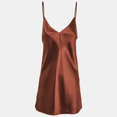 Pre-owned Joseph Brown Silk Satin Clea Cami Top S