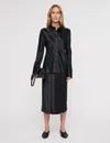 Joseph Brunel Silk Satin Blouse