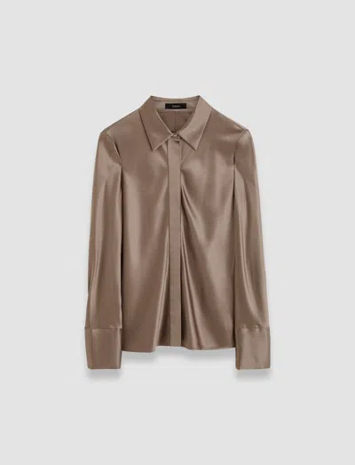 JOSEPH BRUNEL SILK SATIN BLOUSE