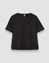 Joseph Brunet Habotai Silk Top In Black