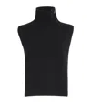 Joseph Brushed Cashmere Bib Sweater In Black