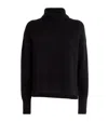 Joseph Brushed Cashmere-blend Sweater In Black