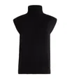 Joseph Brushed Cashmere-blend Sweater Vest In Black