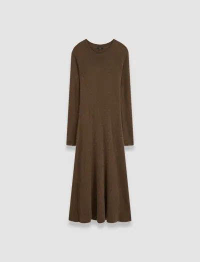 Joseph Brushed Cashmere Dress In Arabica