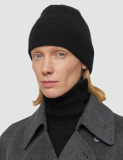 Joseph Brushed Cashmere Hat In Black