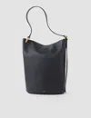Joseph Bucket Leather Bag In Black