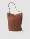 Joseph Bucket Leather Bag In Brown