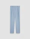 Joseph Bucklel Tailoring Crepe Trousers In Faded Sky