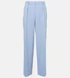 Joseph Bucklel Tailoring Crepe Trousers In Blue