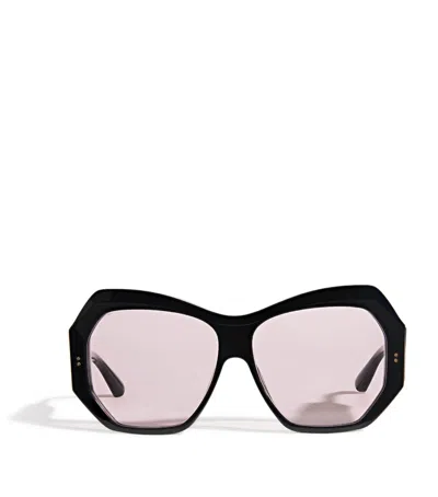 Joseph Butterfly Slima Sunglasses In Black