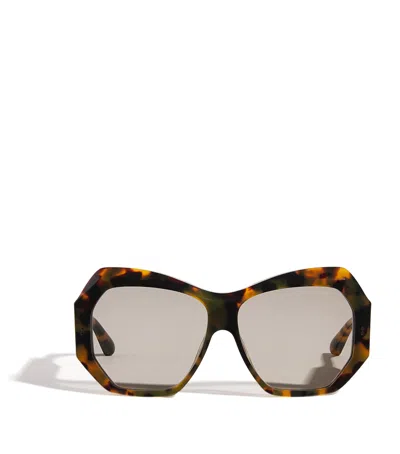 Joseph Butterfly Slima Sunglasses In Brown