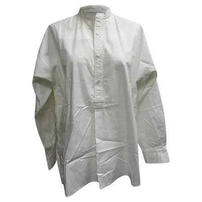 Joseph Button Down Shirt In White Cotton
