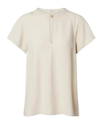 Joseph Button Front Top In White