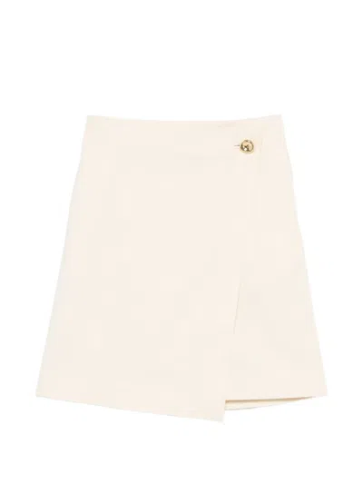 Joseph Button-detail Wrap Skirt In Neutral