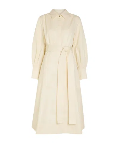 Joseph Button-down Shirt Dress In Neutral