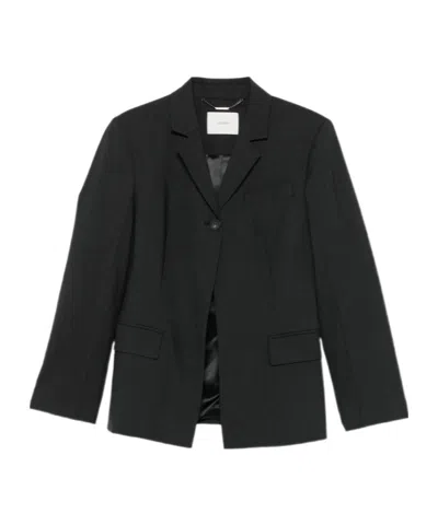 Joseph Buttoned Blazer In Black