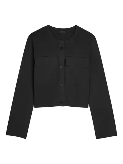 Joseph Buttoned Cardigan In Black
