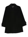 Joseph Buttoned Single-breasted Coat In Black