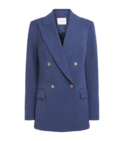 Joseph Cady Twill Fari Blazer In Blue