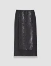 Joseph Cambo Chiffon Sequin Skirt In Black