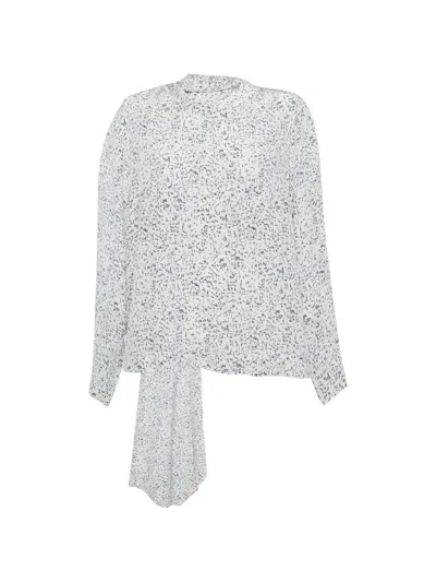 Pre-owned Joseph Cannon Mineral-print Top In Neutral