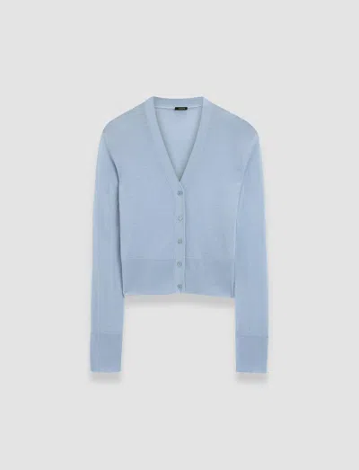 Joseph Cashmere Cashair Cardigan In Blue