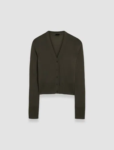 Joseph Cashair Cardigan In Green