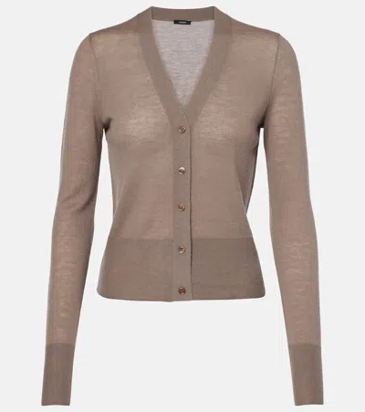 Joseph Cashair Cashmere Cardigan In Beige