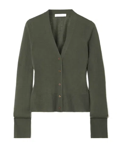 Joseph Cashair Cashmere Cardigan In Green