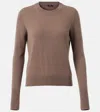 Joseph Womens Escargot Cashair Round-neck Cashmere Jumper In Brown