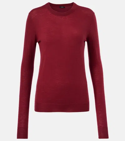 Joseph Cashair Cashmere Sweater In Red