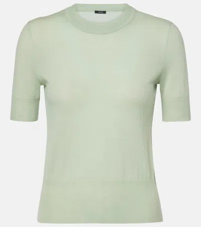 Joseph Cashair Cashmere Top In Green