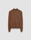 Joseph Cashair High Neck Jumper In Arabica