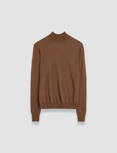 Joseph Cashair High Neck Jumper In Arabica