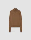 Joseph Cashair High Neck Jumper In Brown