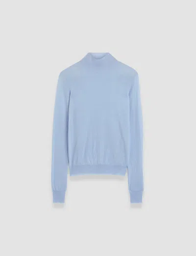 Joseph Cashair High Neck Jumper In Faded Sky