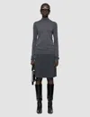 Joseph Cashair High Neck Jumper In Gray