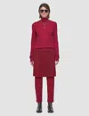 Joseph Cashair High Neck Jumper In Red