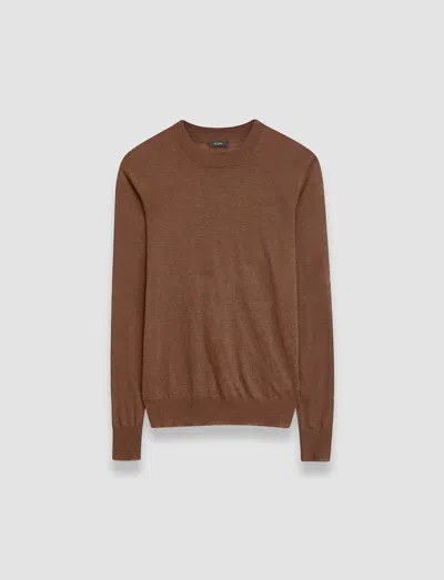 Joseph Cashair Round Neck Jumper In Arabica
