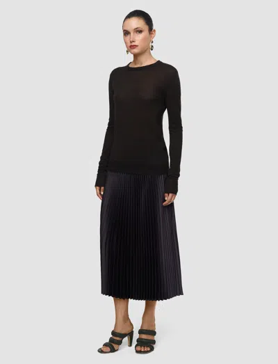 Joseph Cashair Round Neck Jumper In Brown